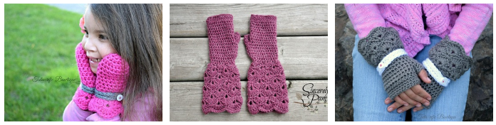 Shelby Mittens and Gloves Crochet pattern by Sincerely, Pam