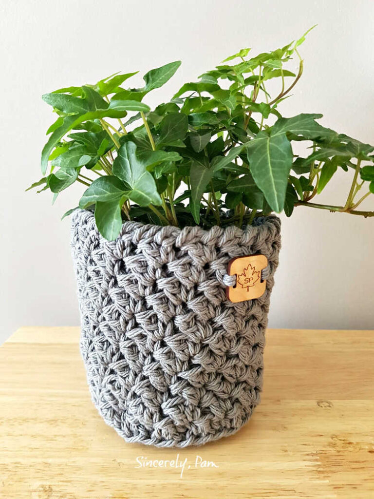 Crochet a plant pot cover!