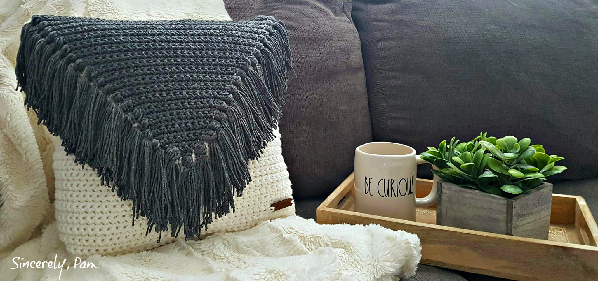 My Favorite Pillow crochet pattern by Sincerely, Pam