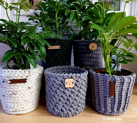 crochet basket patterns by sincerely pam