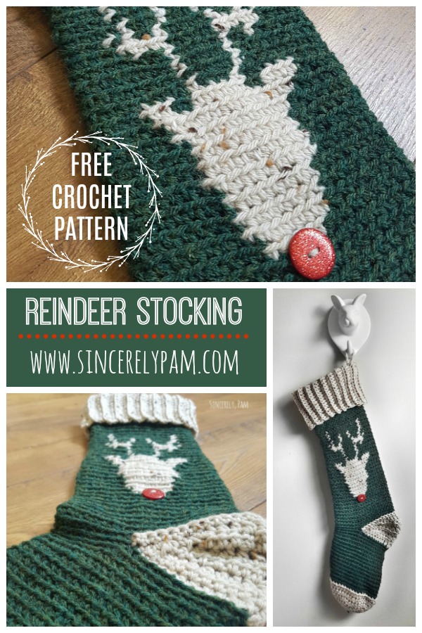 Reindeer Stocking CAL Pinterest photo.