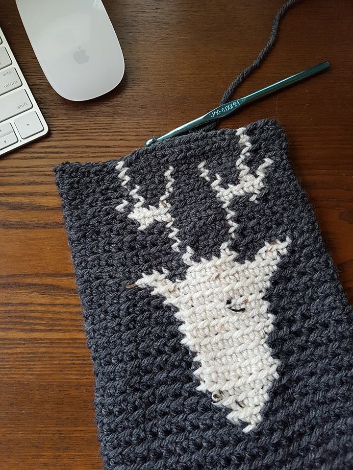 Reindeer Stocking progress pic