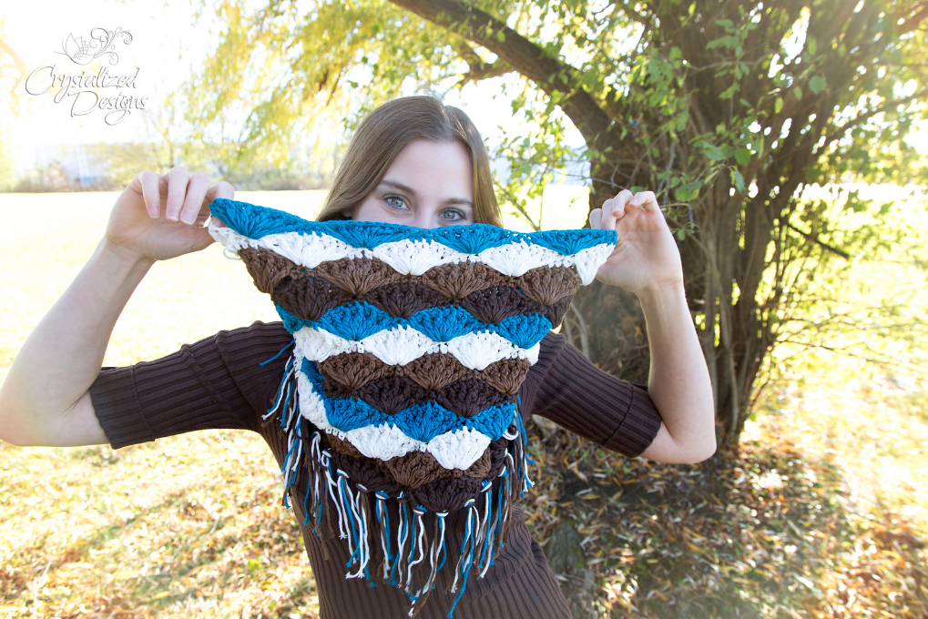 Chic Cowl crochet pattern by Crystalized Designs