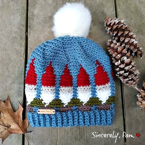 Gnome Hat Crochet Pattern by Sincerely, Pam