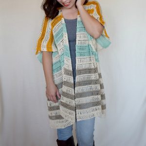 Bahama Mama Ruana crochet pattern by Hooked on Homemade Happiness