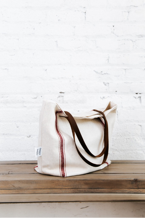 Canvas Market Tote by Shaggy Baggy