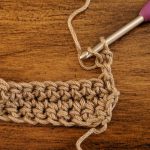 Linked Treble Crochet stitch tutorial by Sincerely Pam