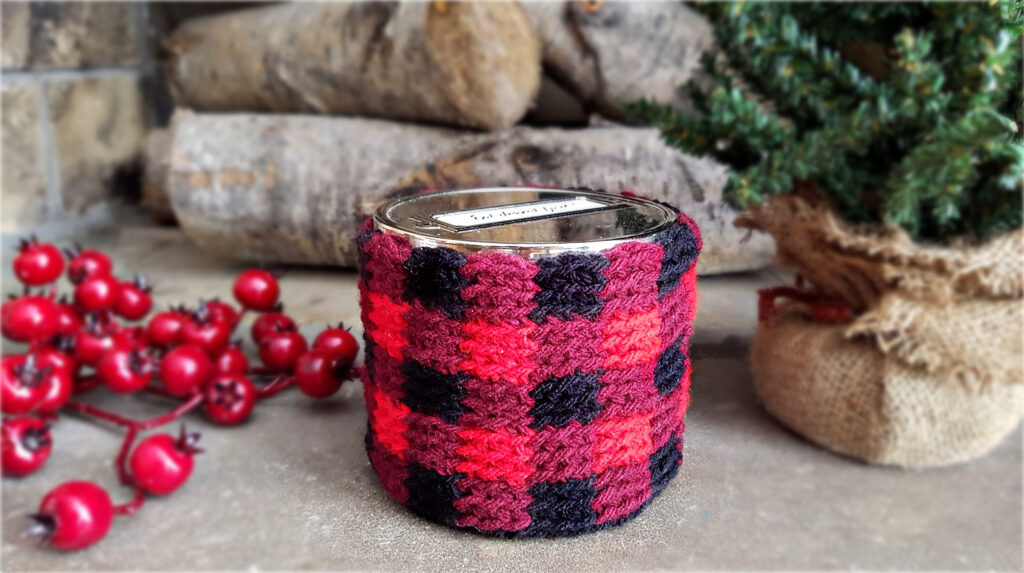 Buffalo Plaid Cozy crochet pattern by Sincerely, Pam