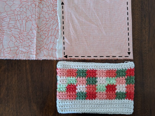 Picnic Clutch free crochet pattern by Sincerely, Pam using Bernat Handicrafter yarn.