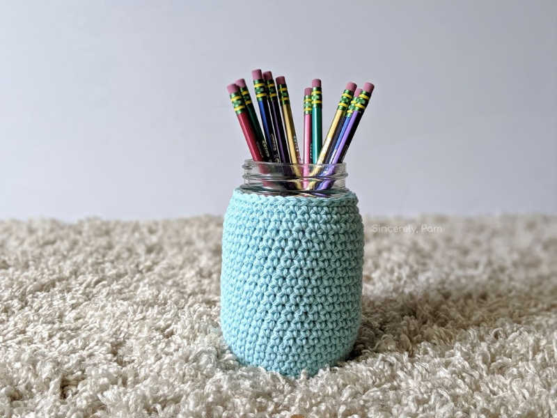 mason jar cozy easy for beginner crochet