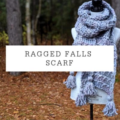 Ragged Falls Scarf free crochet pattern by Sincerely, Pam