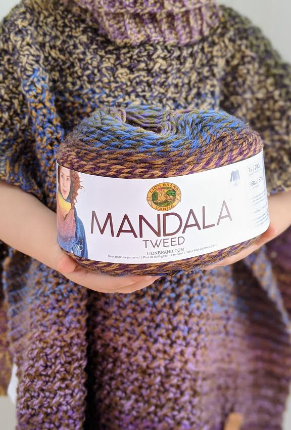 Lion Brand Mandala Tweed yarn review for Yarn Canada