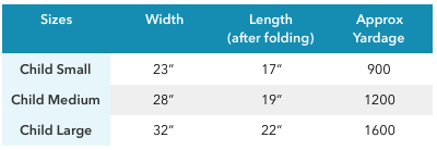 Lucky Penny Poncho size chart