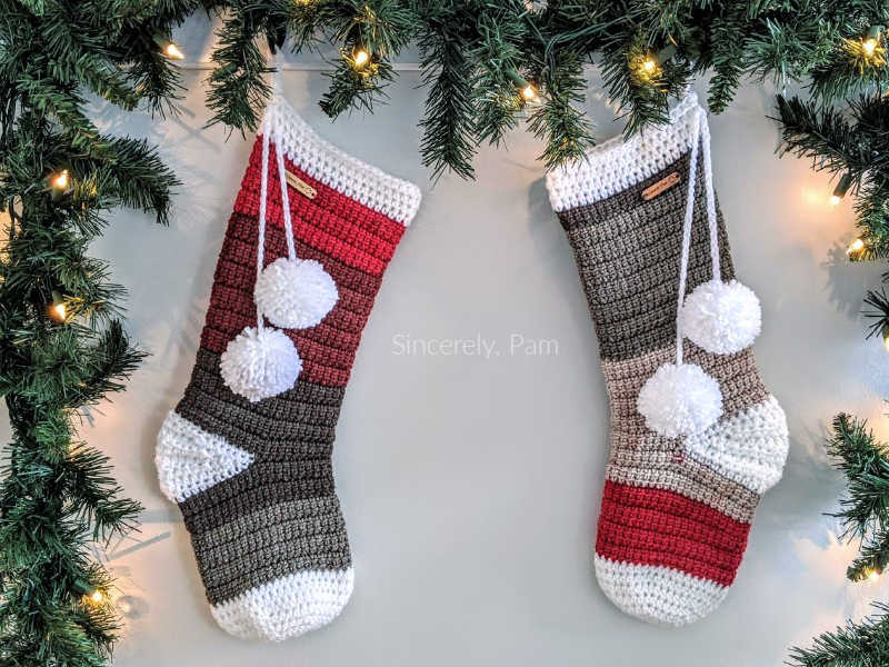 Alex Christmas Stocking free crochet pattern.