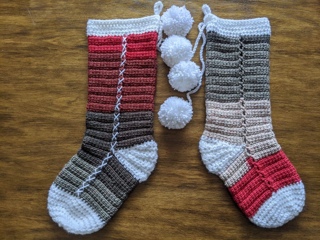 Alex Christmas Stocking free crochet pattern.