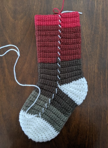 Alex Christmas Stocking seaming