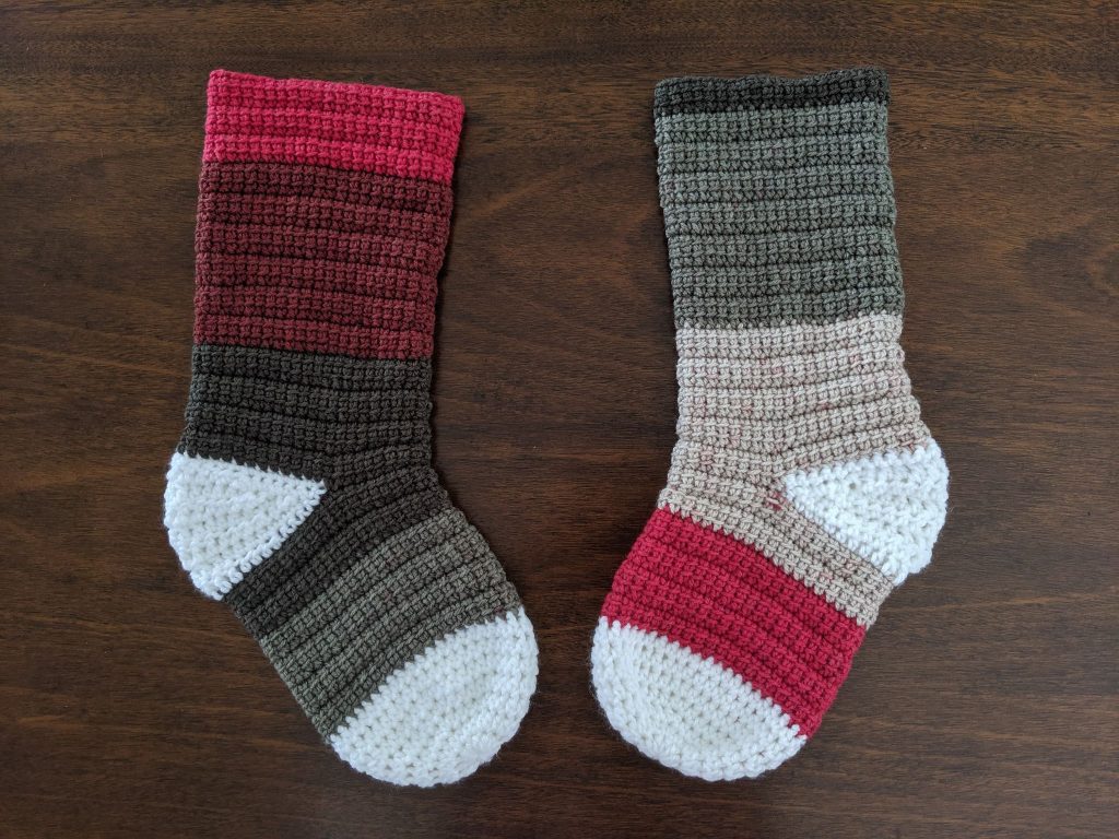 Alex Christmas Stocking free crochet pattern.