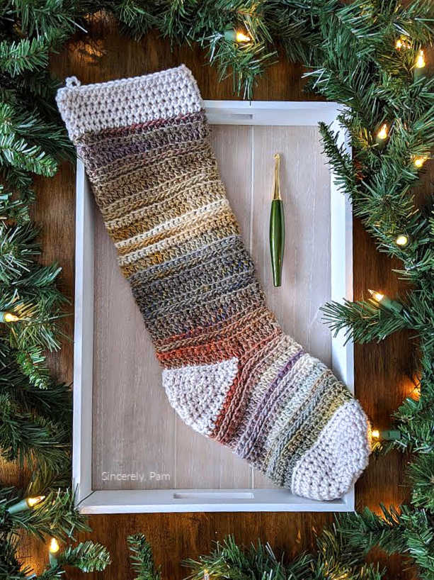 Danielle Stocking crochet pattern by sincerely pam