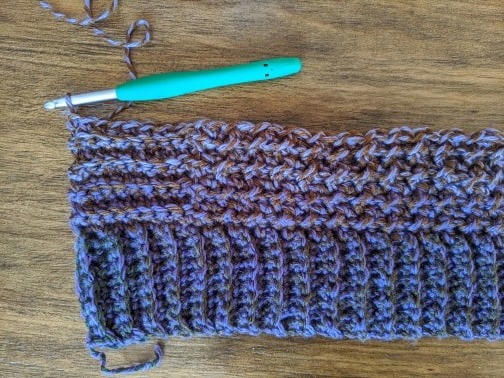 Lucky Penny Poncho work in progress.