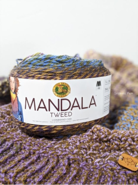 Lion Brand Mandala Tweed yarn review