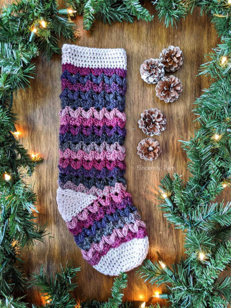 Victoria Stocking crochet pattern by sincerely pam