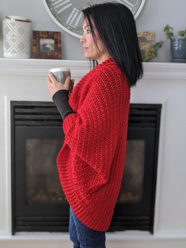 ragged falls cocoon cardigan