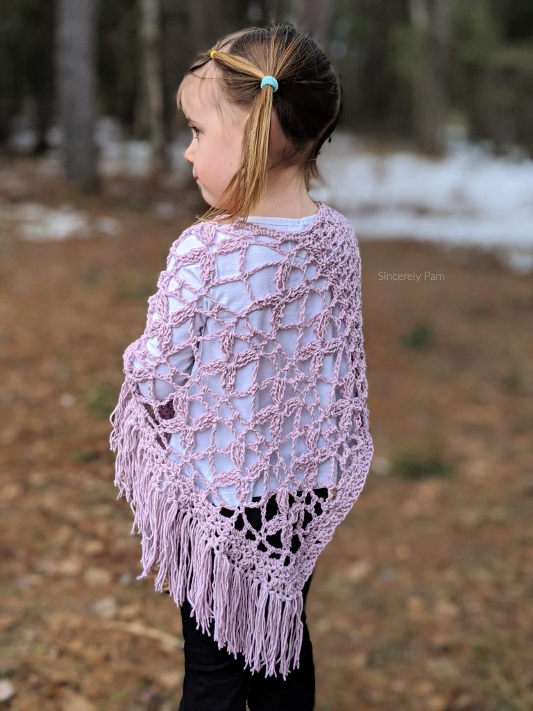 The Butterfly Breeze Poncho crochet pattern by Sincerely Pam
