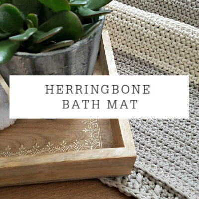 Herringbone Bath Mat | Crochet Pattern