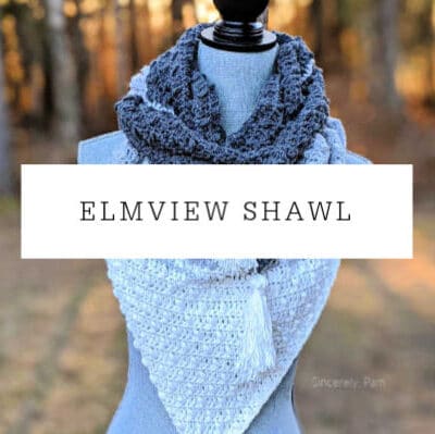 elmview shawl crochet pattern by sincerely pam