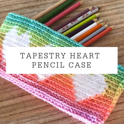 Tapestry Heart Pencil Case | Free Pattern