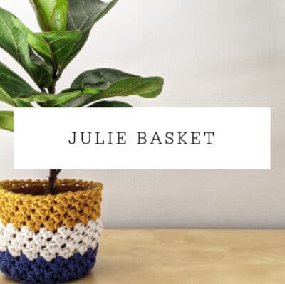 Julie Basket Crochet Pattern | Planter Cover Free Pattern