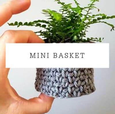 Mini Granite Stitch Basket | Free Pattern