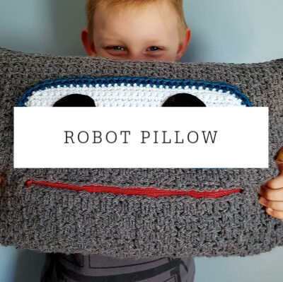 Robot Pillow Crochet Pattern