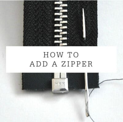 Adding A Zipper | Tutorial