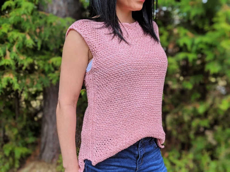 Camillia Sleeveless Tee by Pamela Stark