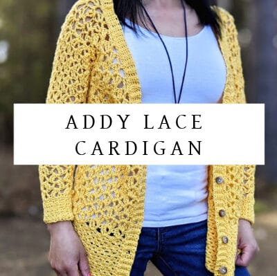 Addy Lace Cardigan Crochet Pattern | Ladies Sizes XS-5X