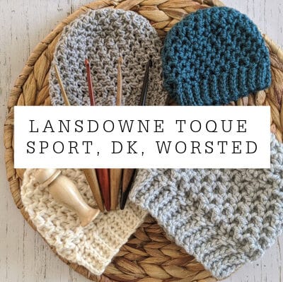 Landsowne Toque Free Crochet Pattern – Sport, Dk, & Worsted!
