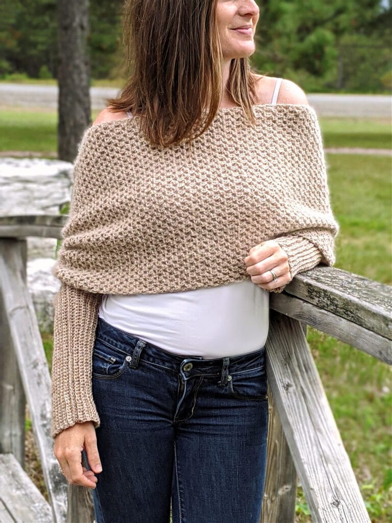 Vienna Convertible Shrug crochet pattern by sincerely pam