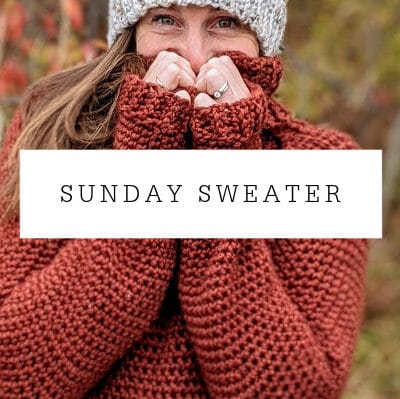 Sunday Sweater Crochet Pattern Ladies XS-5X