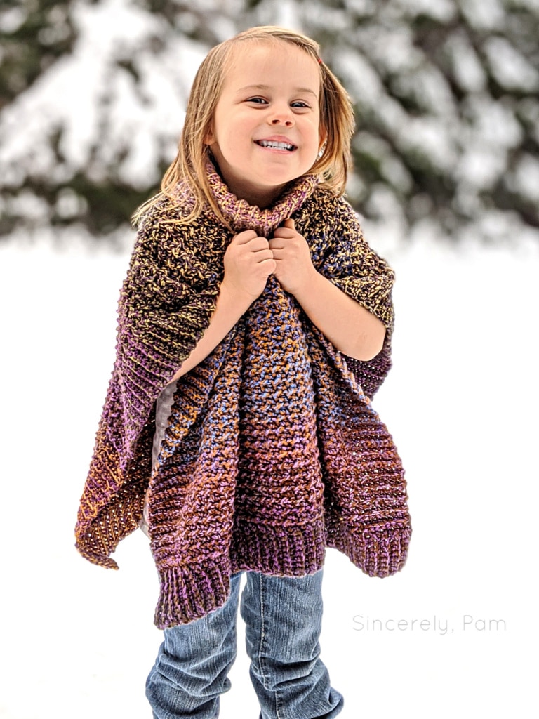 lucky penny poncho crochet pattern