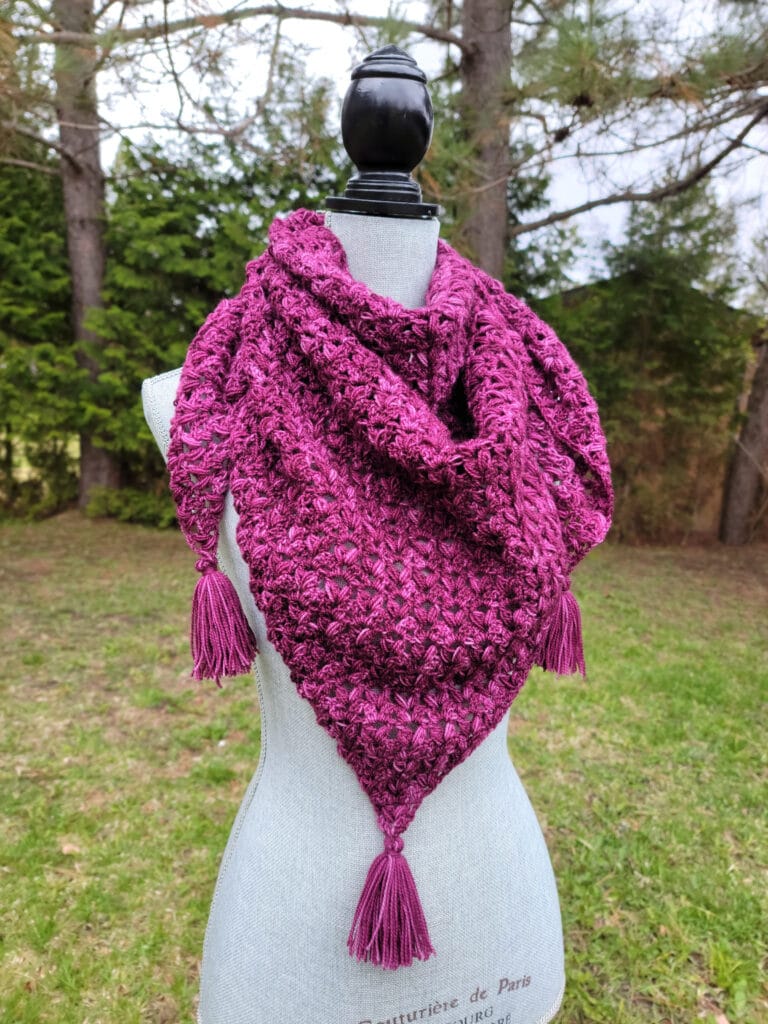 victoria shawl crochet pattern by sincerely pam