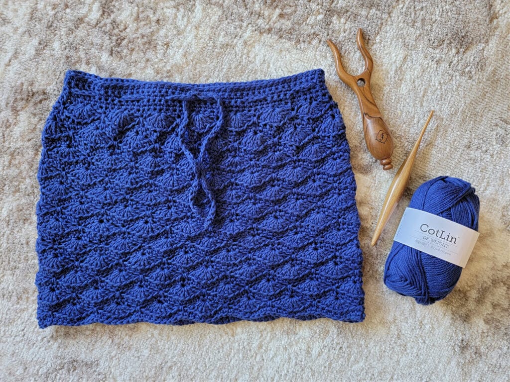 delphinium summer skirt crochet pattern